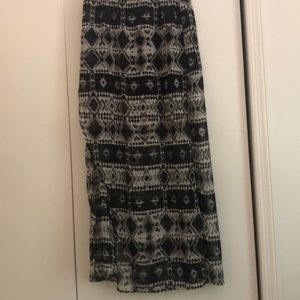 Blue and white summer skirt